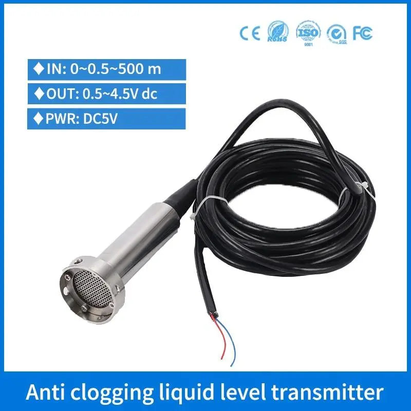 0.5-4.5V Sewage Dirty Waste Water Level Sensor IP68 Liquid Pressure Level Sensor Transducer Digestion Tank Level transmitter - electrical center b2c