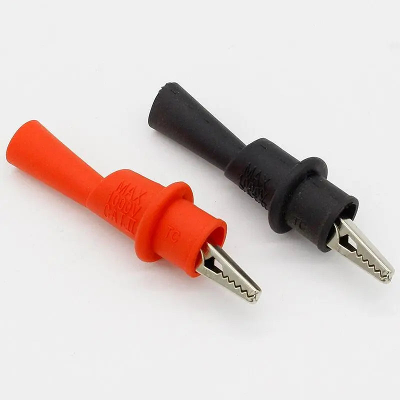 1 Pair Alligator Crocodile Test Clip Clamp For Multimeter Tester Probe New - electrical center b2c