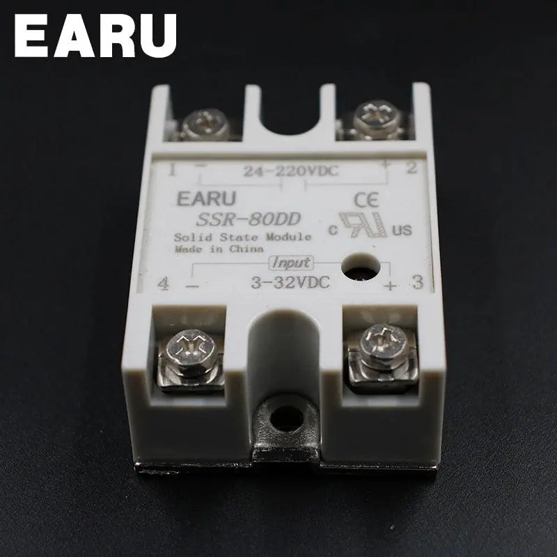 1 pcs Solid State Relay SSR-80DD 80A 3-32V DC Input TO 24-220V DC - electrical center b2c,ssr-80dd