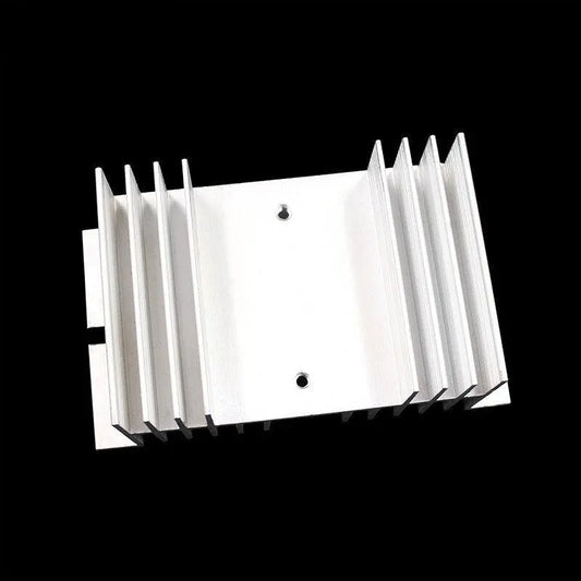 1 pcs W shape Aluminum Single Phase Solid State Relay SSR Heat Sink Base Small Type Heat for 10A to 100A Radiator Wholesale Hot - electrical center b2c