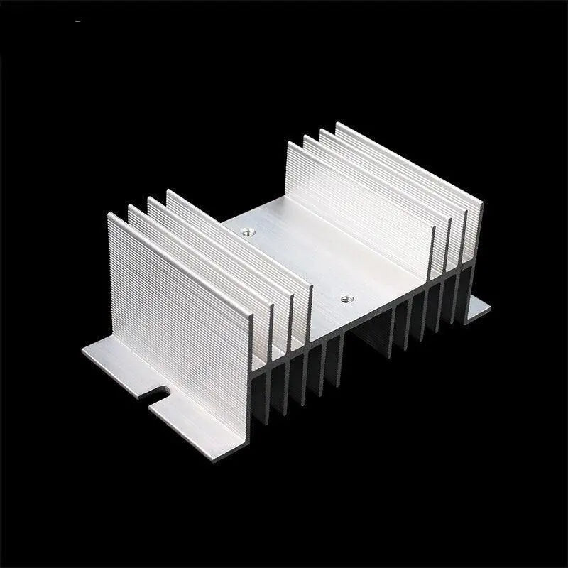 1 pcs W shape Aluminum Single Phase Solid State Relay SSR Heat Sink Base Small Type Heat for 10A to 100A Radiator Wholesale Hot - electrical center b2c