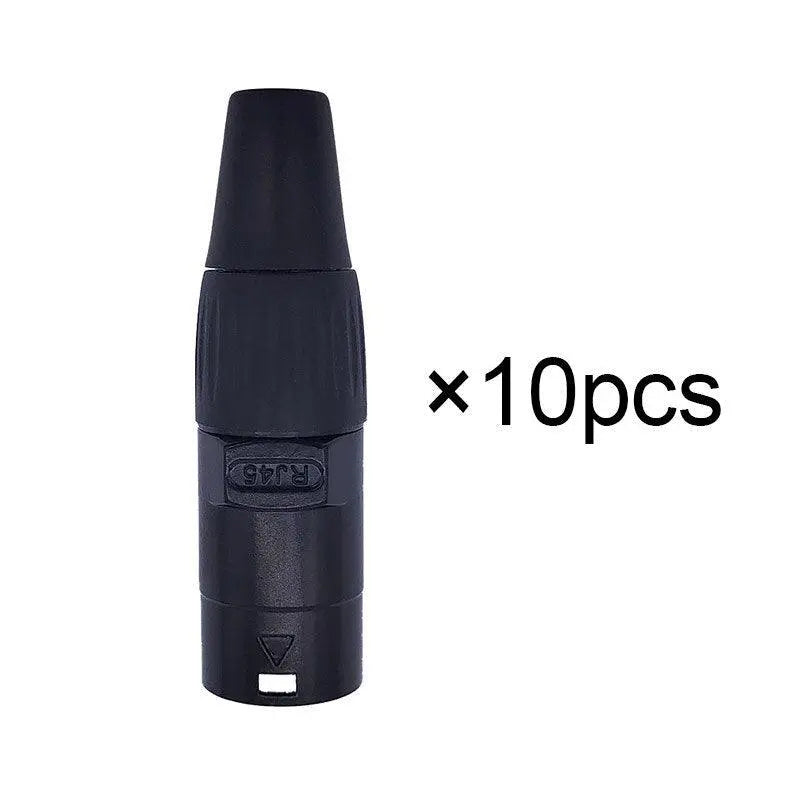 10 piece 8p8c RJ45 net work waterproof connector IP65 D socket panel ethernet connector - electrical center b2c