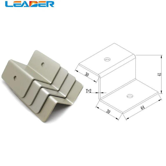 10 Sets Solar Z Mount Bracket 100% Aluminum Solar Panel Roof Mounting Bracket for Carvan Roof Power Accessories