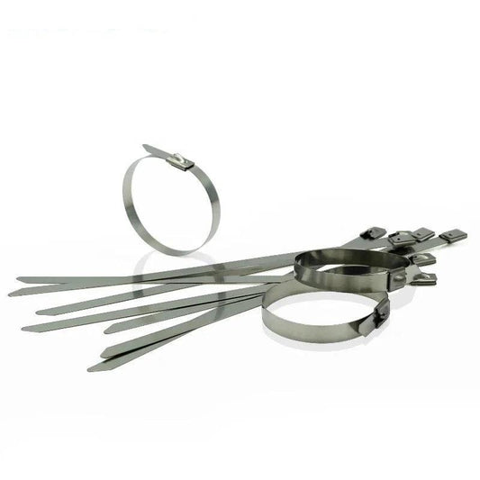 1000 Pcs /Lot 4.6 X 300MM (Thickness:2.5mm ) Wide Stainless Steel Sprayed Cable Tie
