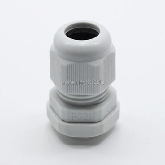 100pcs/lot PG13.5 Cable Gland IP68 Waterproof Connector Diameter 3-6.5mm Nylon Plastic Wire Glands