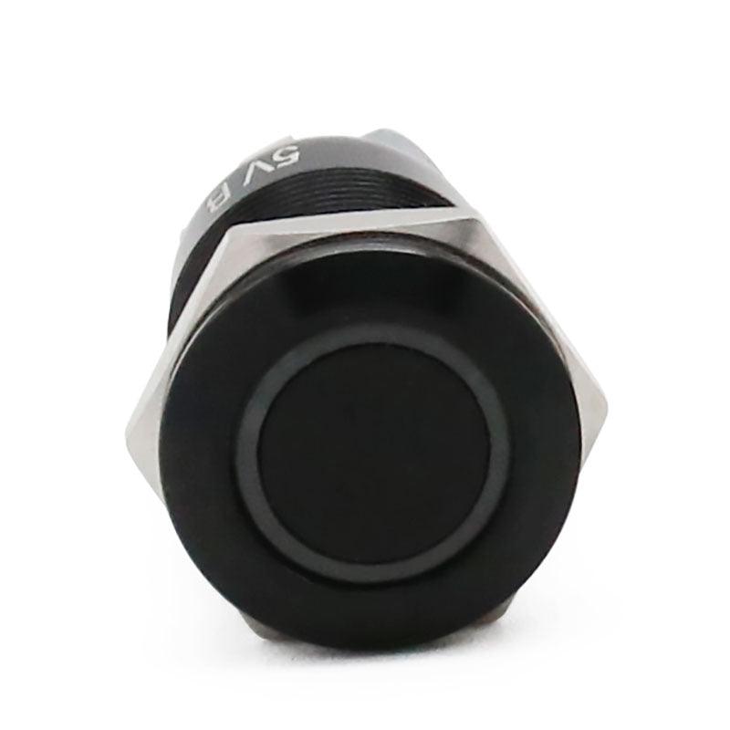 12mm led light,12mm Waterproof Metal Push Button Switch LED Light Black Ring