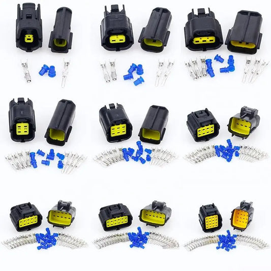 1 sets 1/2/3/4/6/8/10/12/16 Pin Way Waterproof Wire Connector Plug Car Auto Sealed Electrical Set Car Truck connect - electrical center b2c,6 pin wire connector