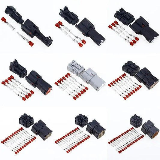 1 sets 1/2/3/4/6/8/12/14/16 Pin Way Waterproof Wire Connector Plug Car Auto Sealed Electrical Set Car Truck connect - electrical center b2c