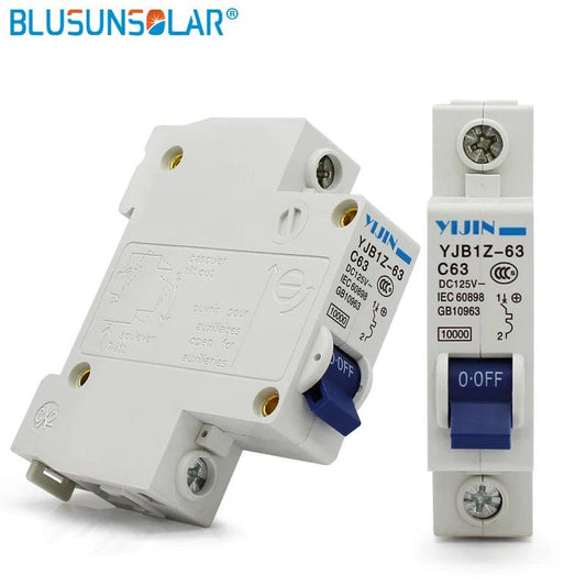 1P 63A DC125V DC Circuit Breaker SOLARB for DC Solar PV System