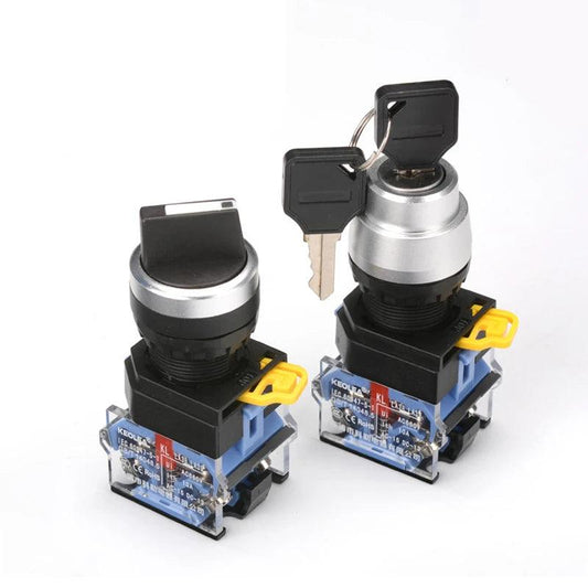 1PCS LA38-11 22mm high-quality rotary button switch key button 2 bit 3 bit 1NO 1NC / 2NO power control switch