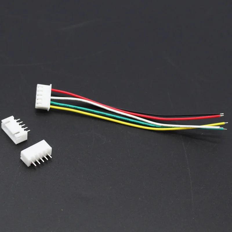 200 Pcs /lot 5s Lipo Jst Xh Balance Wire Extention Lead 100MM 26 AWG with Connector Pin