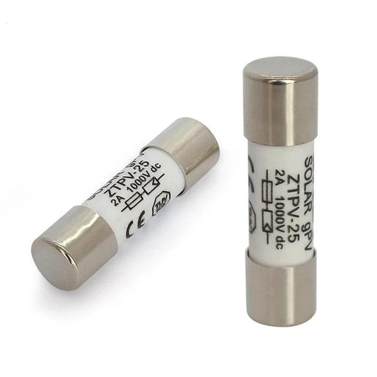 200 Pcs PV Solar Fuse 2A-30A 1000VDC Fusible 10x38mm PV for Solar Power System