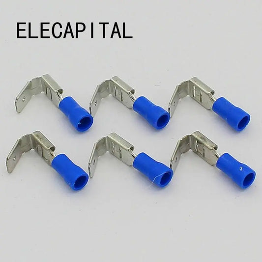 20x Crimping Connectors Piggyback Female Spade Connector Terminals Brass printed with Sn - electrical center b2c