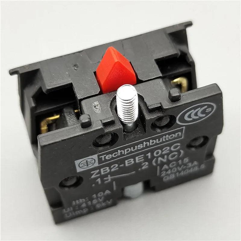 22mm XB2-BD21 BD23 BD25 BD33 BD45 BD53 1NO/2NO/1NO1NC 2/3 Position Self Locking / Self Resetting Selector Knob Switch