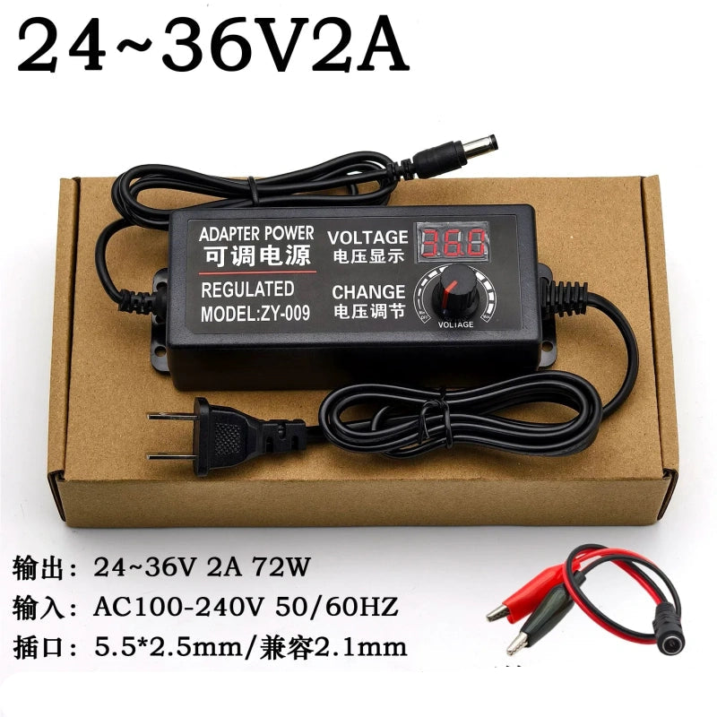 adjustable dc power supply, variable voltage adapter, 24V-36V 2a power adapter, dc motor speed controller, led dimmer power supply,220V to 24-36V power supply
