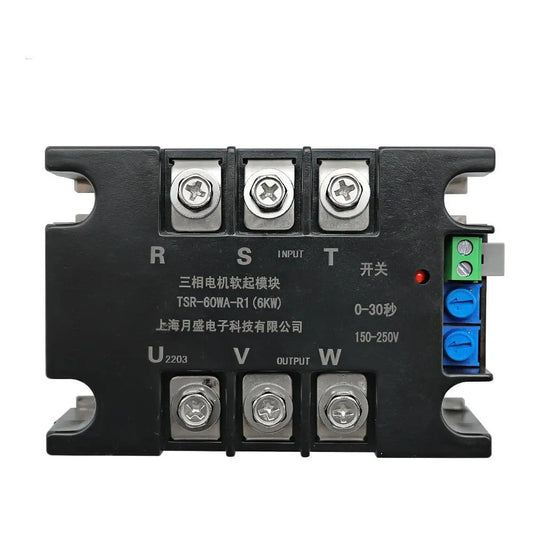 380V Motor Soft Start Module Controller Starter Stop Heat Sink Three-phase Motor Slow Start 1kw 2kw 4kw 6kw 8kw 10kw 15kw 20kw - electrical center b2c