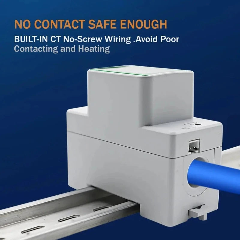 4IN1 Digital AC 110V 220V 100A Voltage Current KWH Electric Energy Monitor Meter VOLT AMP Voltmeter Aammeter Wattmeter Din Rail electrical center b2c