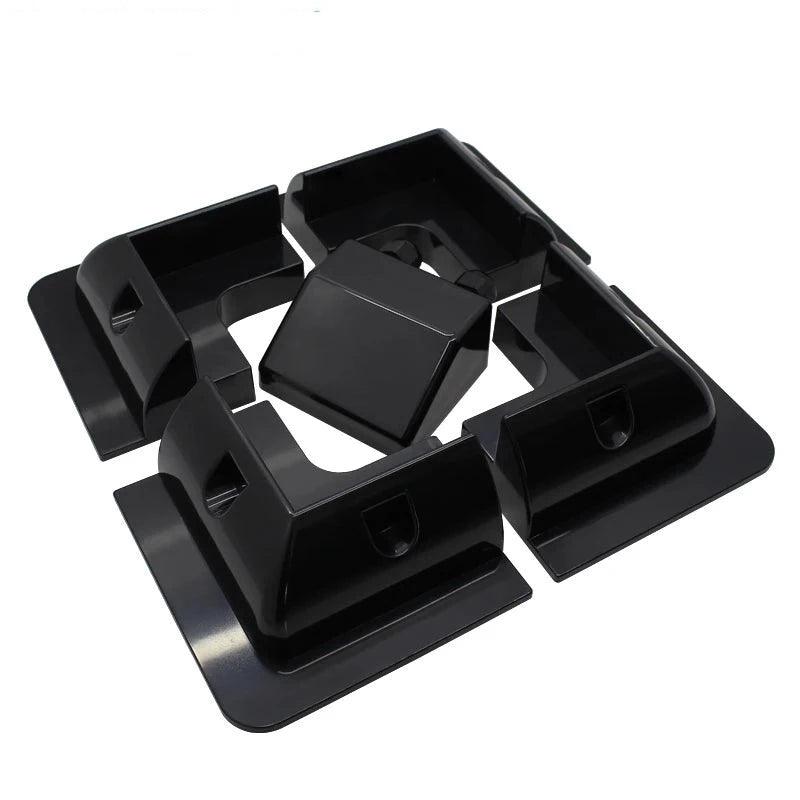 5 Set/lot Waterproof ABS Black Solar Panel Corner Mounting Bracket System for RV