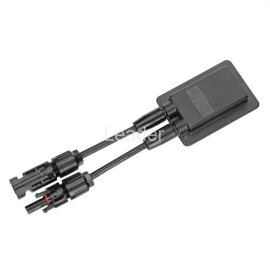 50 Pcs/lot Solar Photovoltaic Junction Box 2 Rail PV Cell Box with Solar Panel Connector and Cable for Solar Panel FS0152