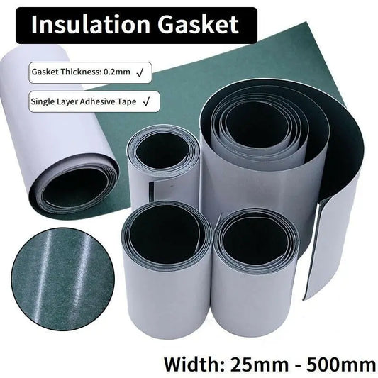 1/3/5M 18650 Battery Insulation Gasket Barley Paper Li-ion Pack Cell Adhesive Glue Fish Tape Warp Electrode Insulated Pads - electrical center b2c,18650 battery insulation gasket paper