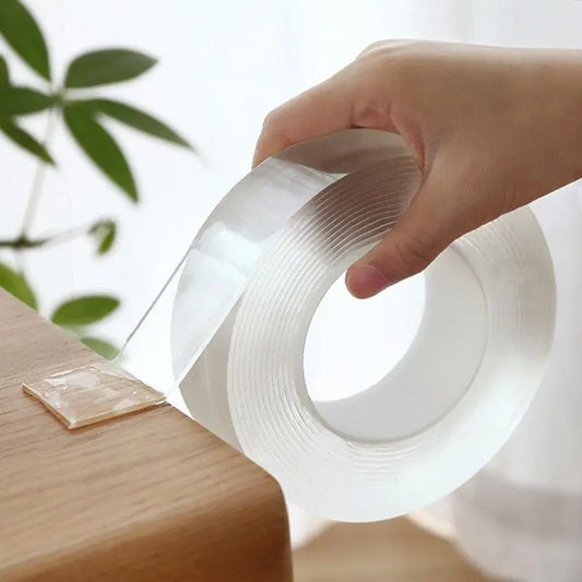 1/2/3/5M Nano Tape Double Sided Tape Transparent No Trace Reusable Waterproof Adhesive Tape Glue Cleanable Home Gekkotape - electrical center b2c