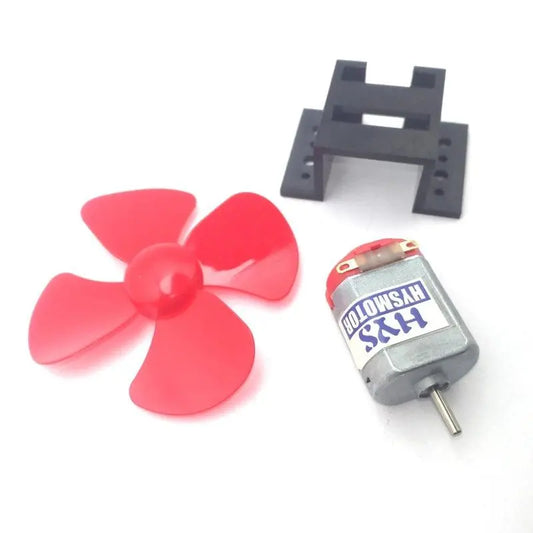 5pcs Micro 130 DC Motor Fan Propeller Set 3V 16500rpm High Speed Moter DIY Wind Boat Fan Boat Car Model Toy Engine - electrical center b2c