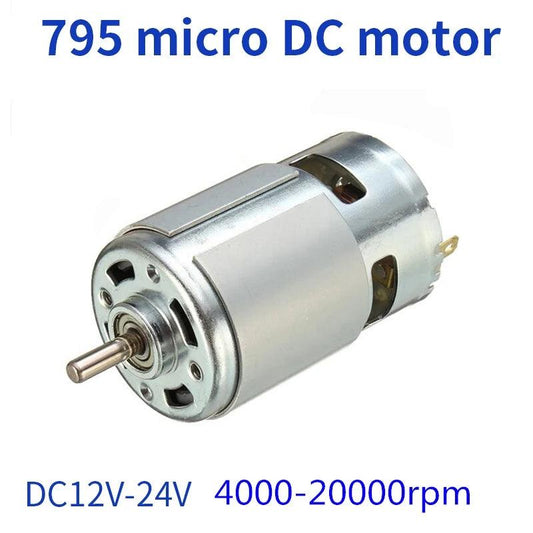 795 775 895 DC Motor Single Shaft 12V 24V Ball Bearing High Speed Power Electric 12 V Volt Moter Engine Drill Cut Tools