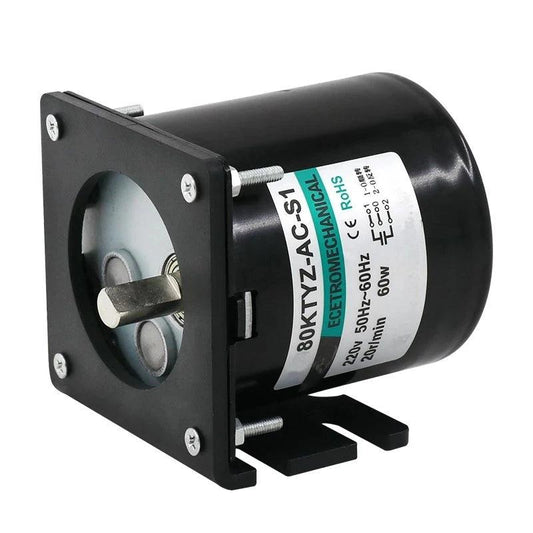 80KTYZ AC Motor 220V 5rpm -110rpm Motor 60W Permanent Magnet Synchronous Motor With Bracket,80ktyz