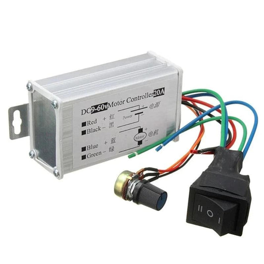 9V 12V 18V 24V 48V DC Motor Controller PWM Speed DC9V-60V 20A 1200W Regulator Pause Start Reversed CW CCW Switch Governor,dc motor controller 12v