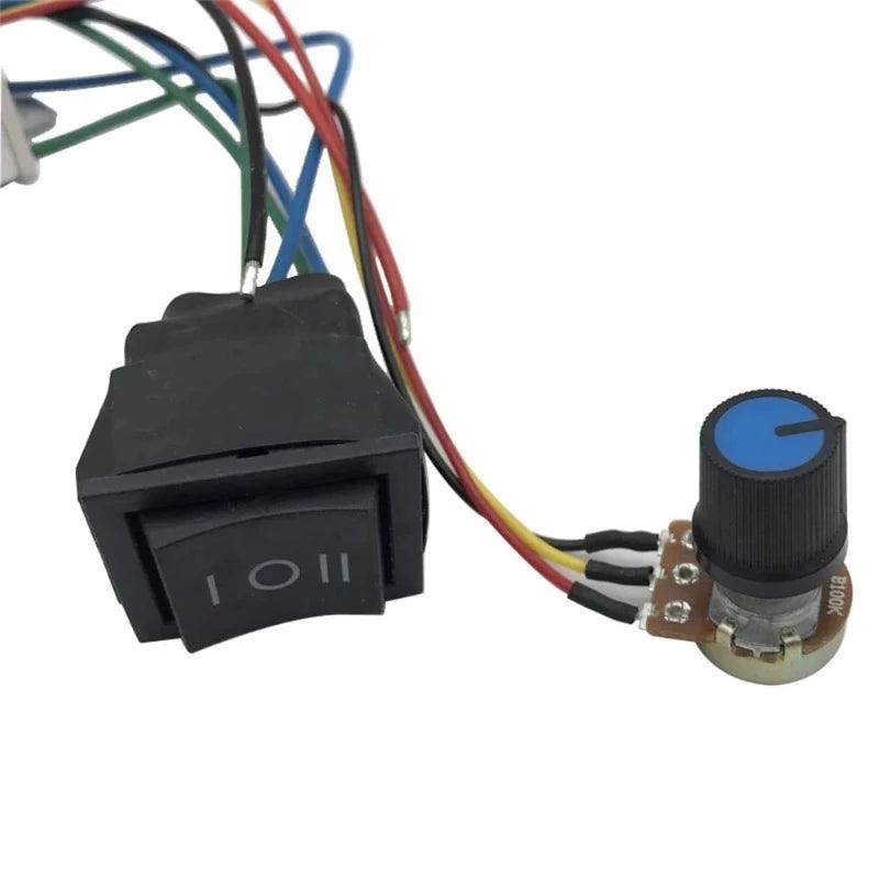 9V 12V 18V 24V 48V DC Motor Controller PWM Speed DC9V-60V 20A 1200W Regulator Pause Start Reversed CW CCW Switch Governor