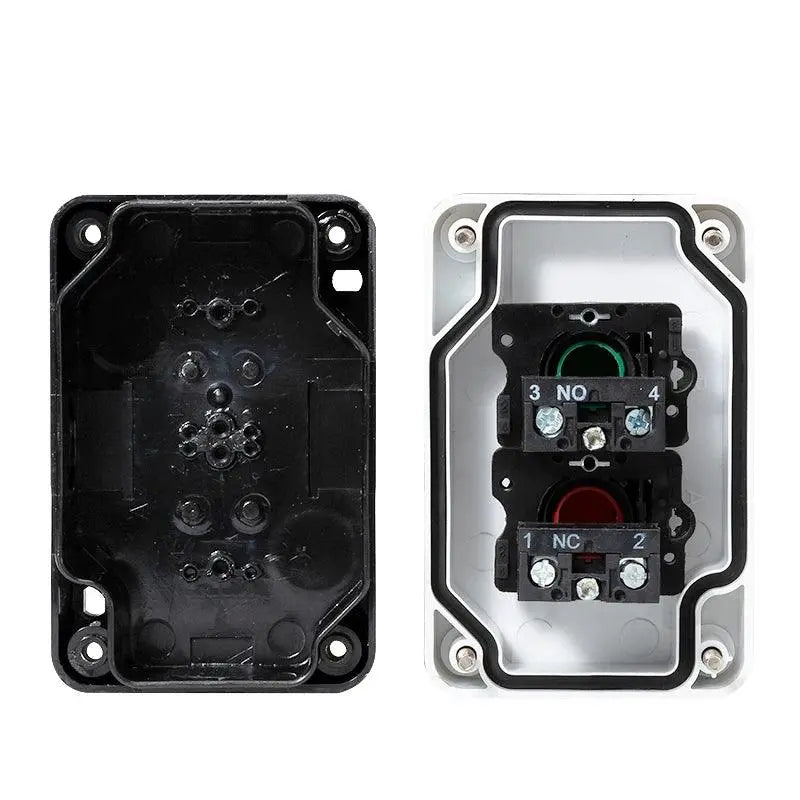 Arrow symbol indicates start and stop self-reset Momentary Waterproof button box switch emergency stop industrial control box - electrical center b2c