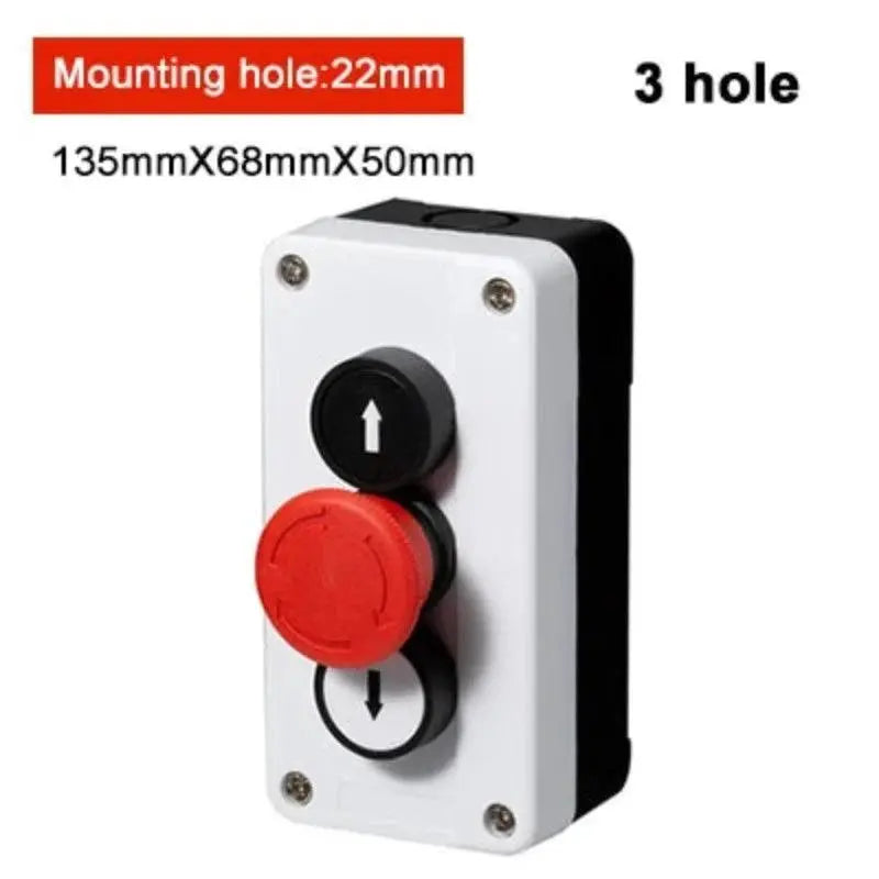 Arrow symbol indicates start and stop self-reset Momentary Waterproof button box switch emergency stop industrial control box - electrical center b2c