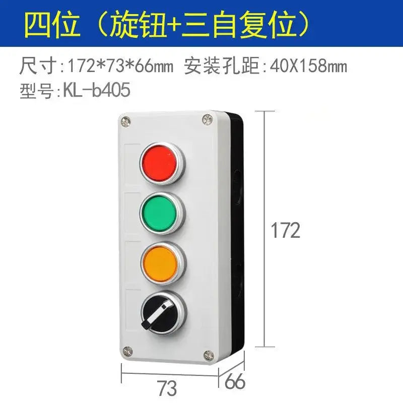 Arrow symbol indicates start and stop self-reset Momentary Waterproof button box switch emergency stop industrial control box - electrical center b2c