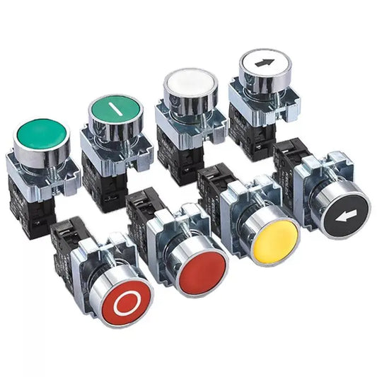 Button switch self reset XB2 small mushroom head emergency stop 22mm knob key start inching power on XB2-BS542 XB2-BA31 XB2-BA42 - electrical center b2c