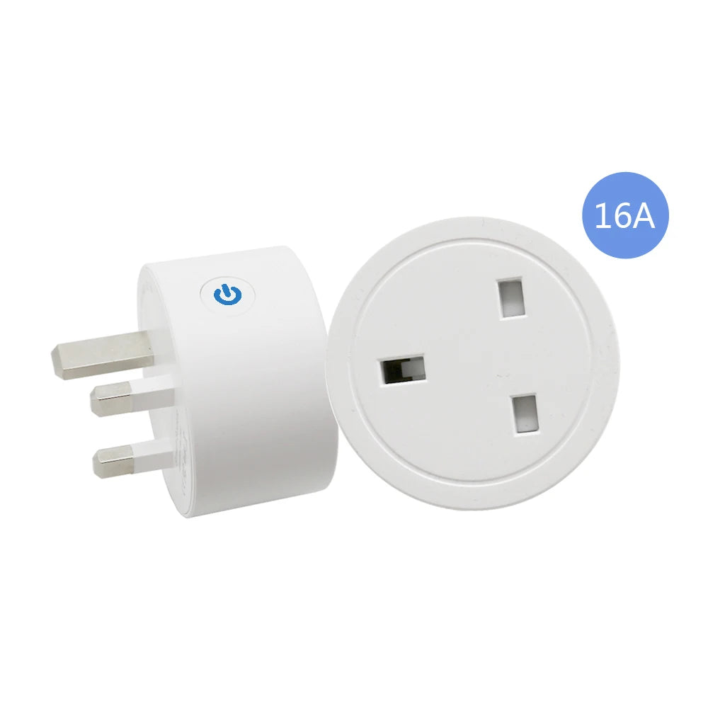 48555110891713,EU/US/UK 10A/16A Smart Wifi Power Plug Energy Monitor Timer Smart Home Wifi Wireless Socket for Alexa Google Home by Tuya App