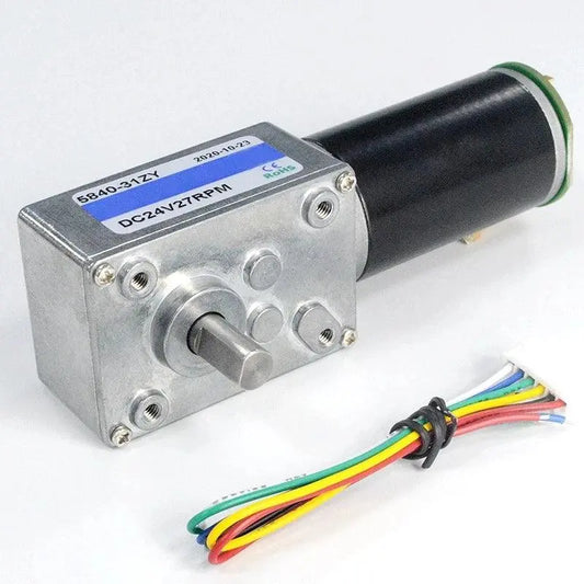 High Torque 12v DC Motor 24V Electric Motor Worm gear motor With Encoder - electrical center b2c