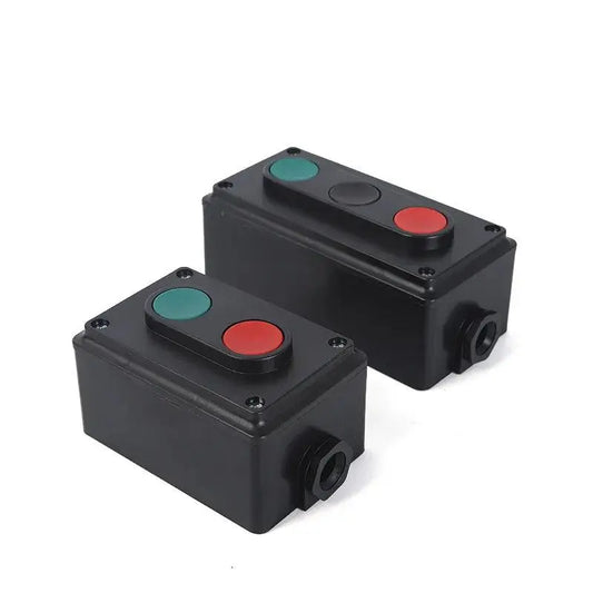 LA4-2H 3H instantaneous reset start stop switch machine tool appliance dual control switch button box two key drill switch - electrical center b2c,push button station,push button control station,push button station box,start stop push button control station