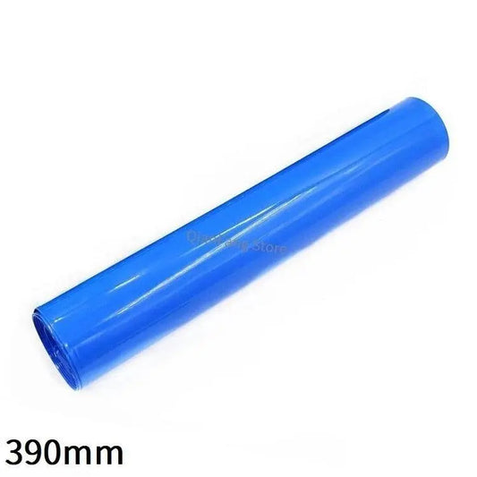 PVC Heat Shrink Tube 390mm Width Blue Multicolor Shrinkable Cable Sleeve Sheath Pack Cover for 18650 Lithium Battery Film Wrap - electrical center b2c