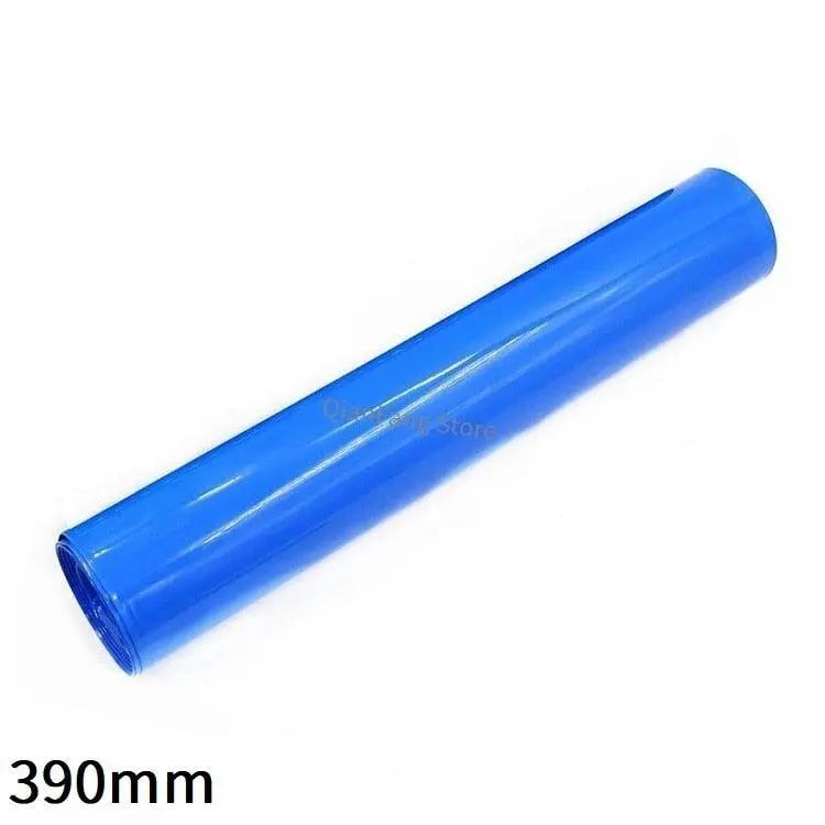 PVC Heat Shrink Tube 390mm Width Blue Multicolor Shrinkable Cable Sleeve Sheath Pack Cover for 18650 Lithium Battery Film Wrap - electrical center b2c