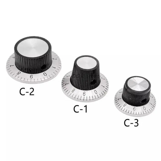 Potentiometer, knob, dial dial, aluminium knob, digital knob, 37MMX 15MM, high 6.0MM inner diameter - electrical center b2c