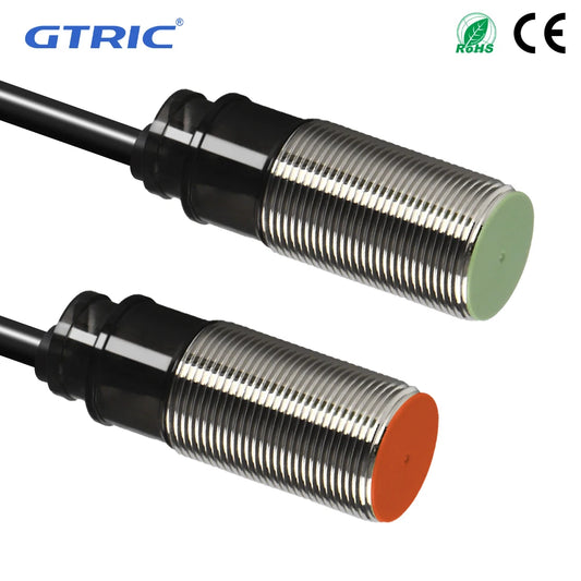 GTRIC PR18 Series Proximity Sensor Switch 12-24VDC NPN PNP PR18-5DN PR18-5DP 5mm Sensing M18 Flush Inductive Proximity Switch
