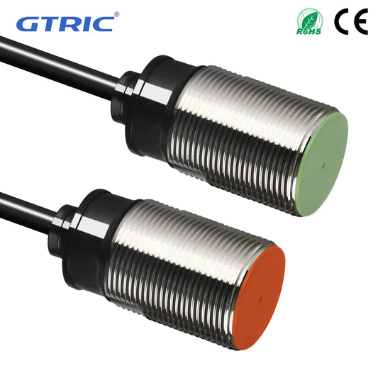 GTRIC M30 Inductive Proximity Sensor Switch PR30-10DN PR30-10DP Flush NPN PNP 12-24V DC IP67 Protection Metal Proximity Switch