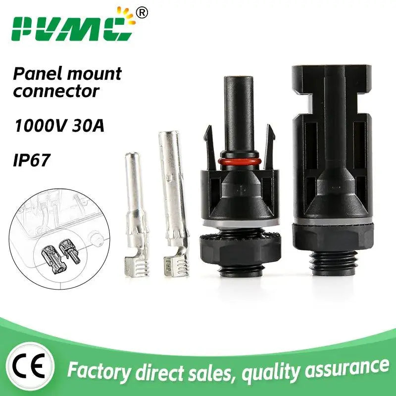 Solar PV 1000V connector for solar panel mount and inverter Panel solar connector solar coupler IP67 - electrical center b2c