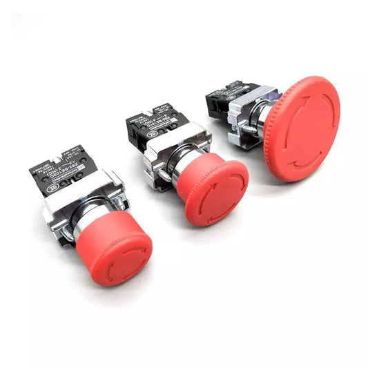 XB2-BS142 XB2-BS442 XB2-BS542 1NC Key Emergency Stop Rotary Push Button Switch 2 Position Locking 22mm Mushroom Head Button - electrical center b2c