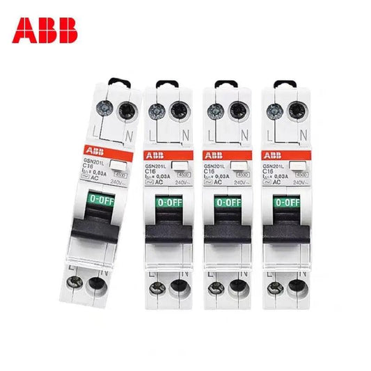 ABB- 1 Modular RCBO Breaker GSN201L| 1P+N 6A-25A - electrical center b2c