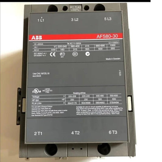 ABB 3-ploe contactors AF series AC/DC operated 1NC+1NO 580A 315kw AF580-30-11-68 AF580-30-11-68 AF580-30-11-70 AF580-30-11-71