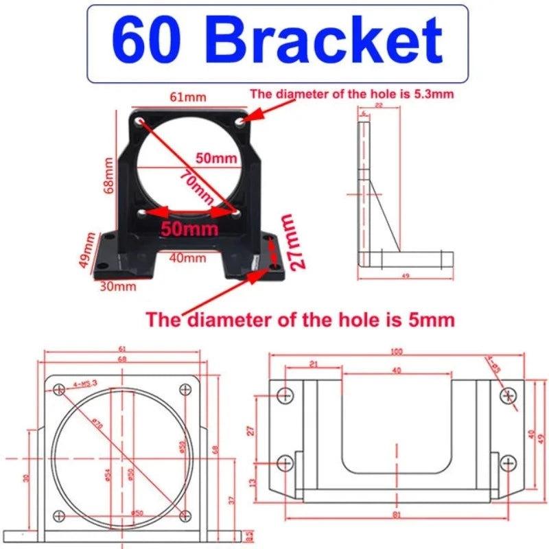 47640980095169AC 110V 220V Synchronous Motors Mount Bracket 50KTYZ 60KTYZ 68KTYZ 70KTYZ 80KTYZ Electric 220 V Volt Motor Fixed Holder Metal,80ktyz