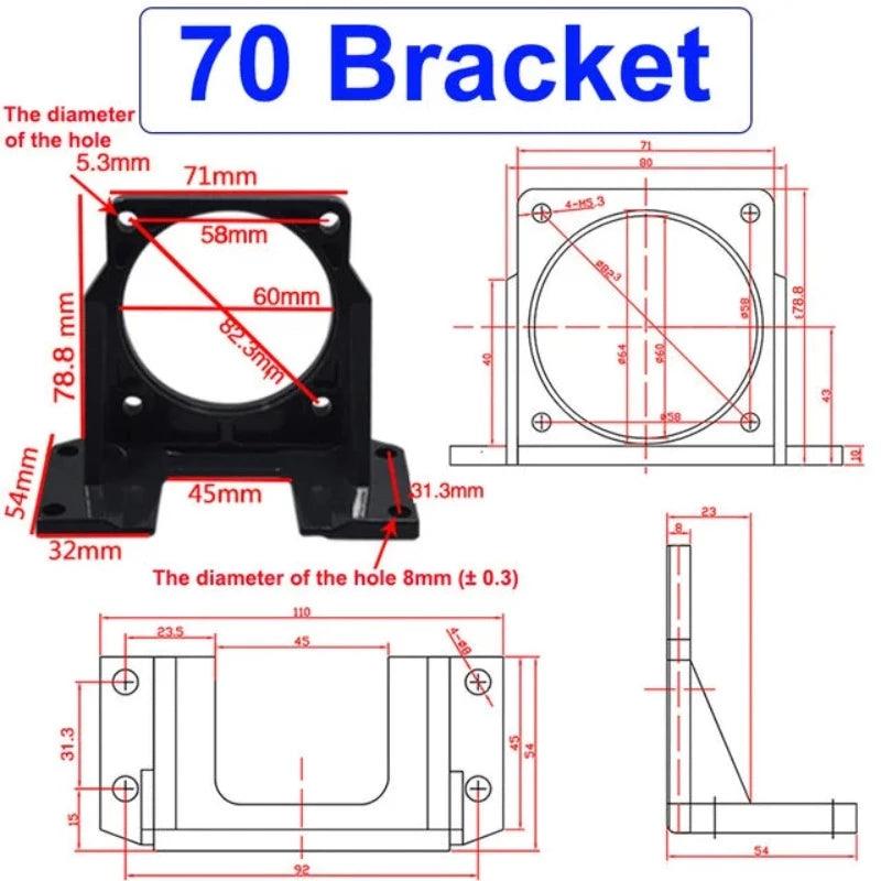 AC 110V 220V Synchronous Motors Mount Bracket 50KTYZ 60KTYZ 68KTYZ 70KTYZ 80KTYZ Electric 220 V Volt Motor Fixed Holder Metal