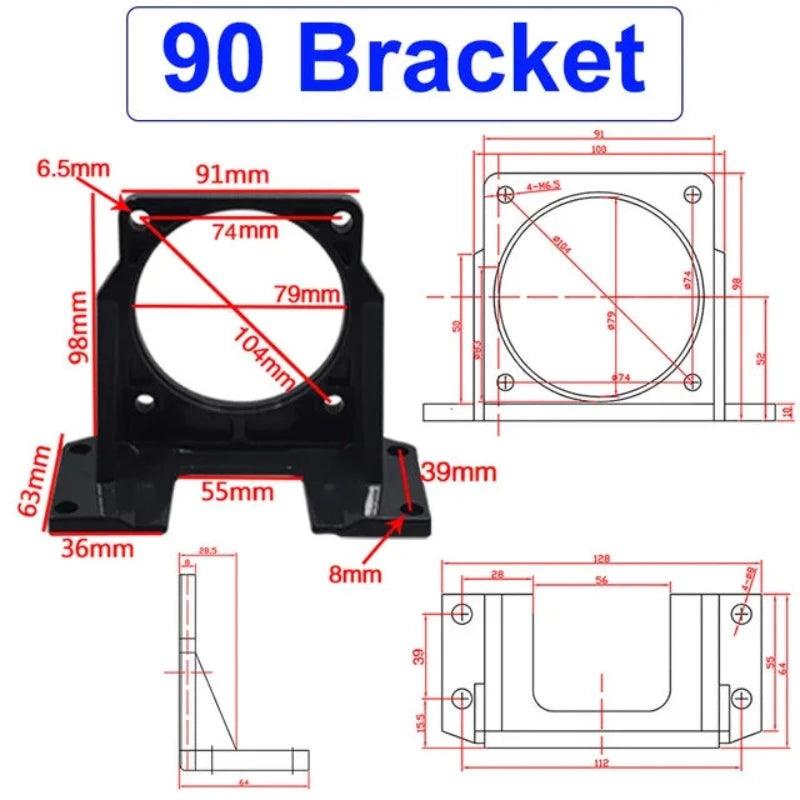 AC 110V 220V Synchronous Motors Mount Bracket 50KTYZ 60KTYZ 68KTYZ 70KTYZ 80KTYZ Electric 220 V Volt Motor Fixed Holder Metal