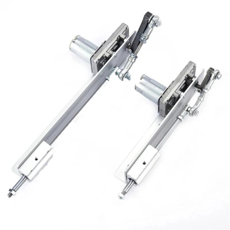 DC 12V 24V Reciprocating Cycle Linear Actuator Gear Motor With Power Adapter AC 220V PWM Speed Controller Stroke 2-8CM 3-15CM